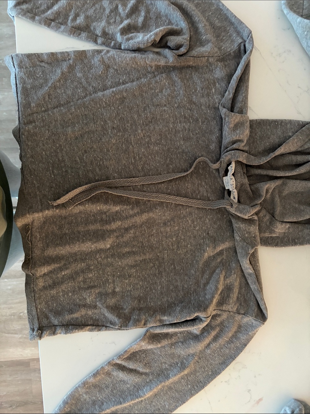 Women’s Heather Gray Lightweight Hoodie Sweater